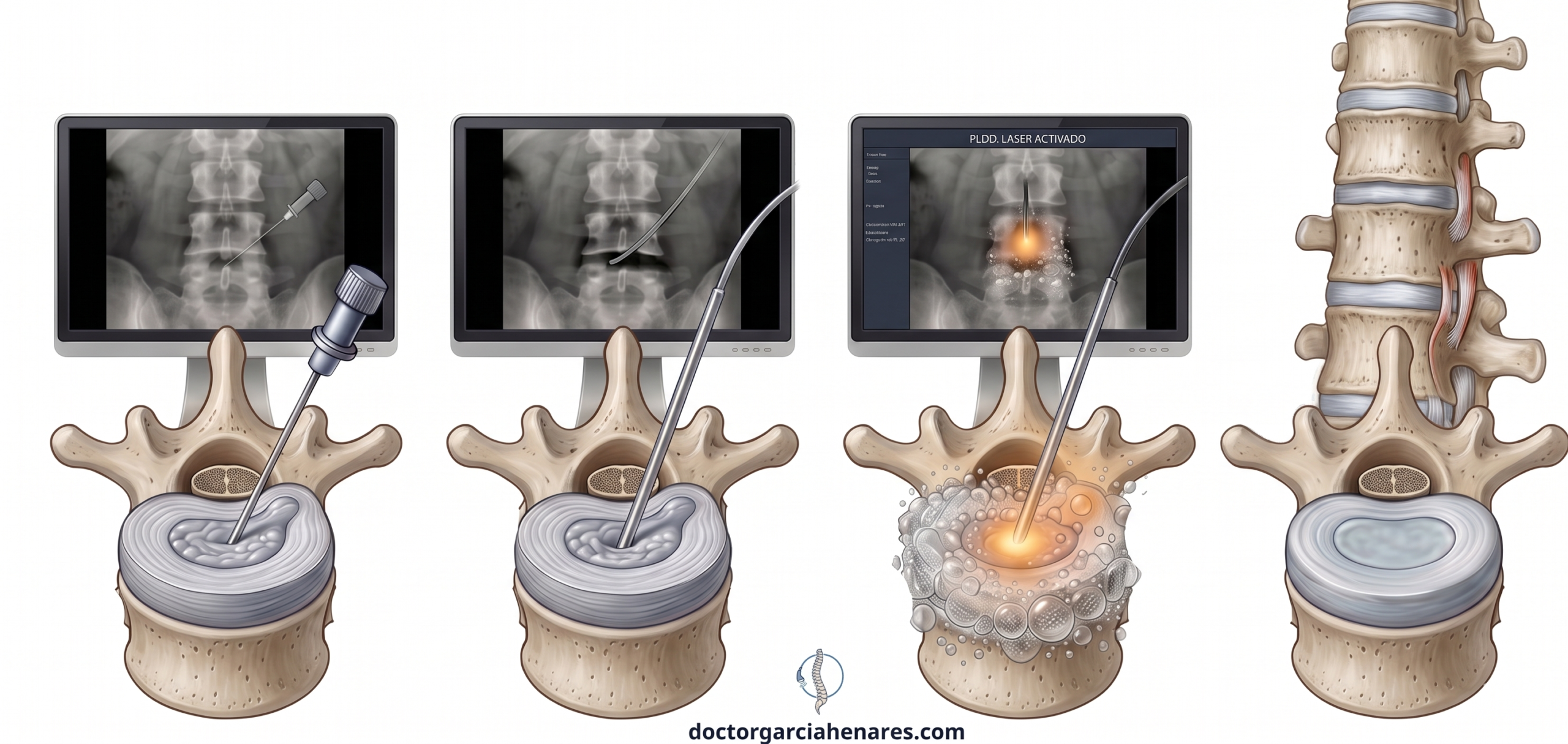 Láser PLDD para hernia discal sin cirugía abierta