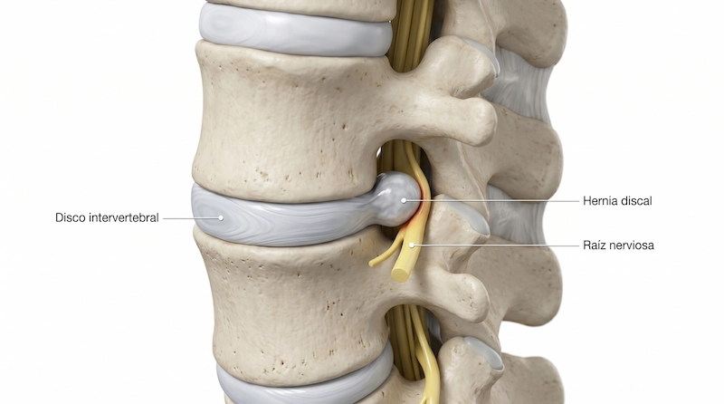 Hernia discal explicada por el doctor García Henares